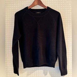 Quince 100% Mongolian cashmere shrunken sweatshirt sweater black medium